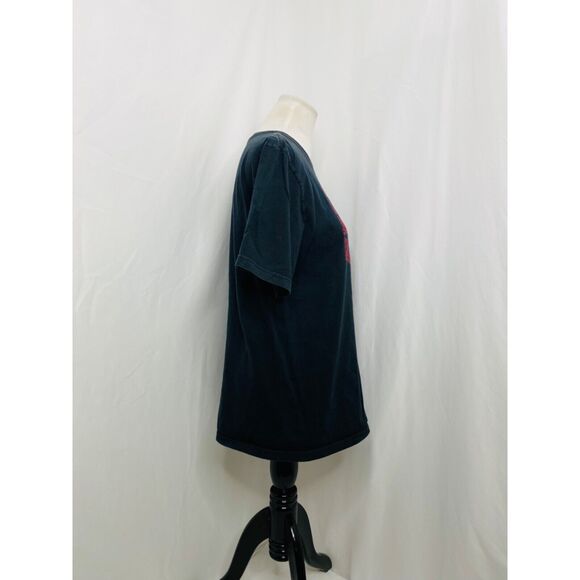 Nike Men’s Shirt Black and Red Short Sleeve Crewneck Size Medium - Picture 4 of 6